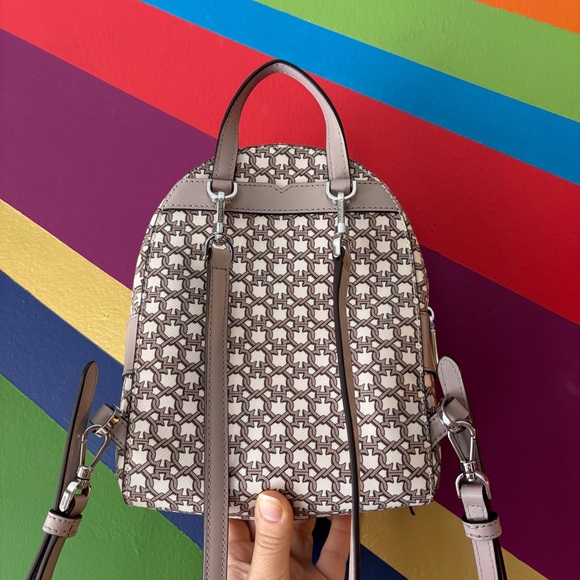 Kate Spade Spade Link Convertible Mini Backpack | Neutral - Picture 2 of 14